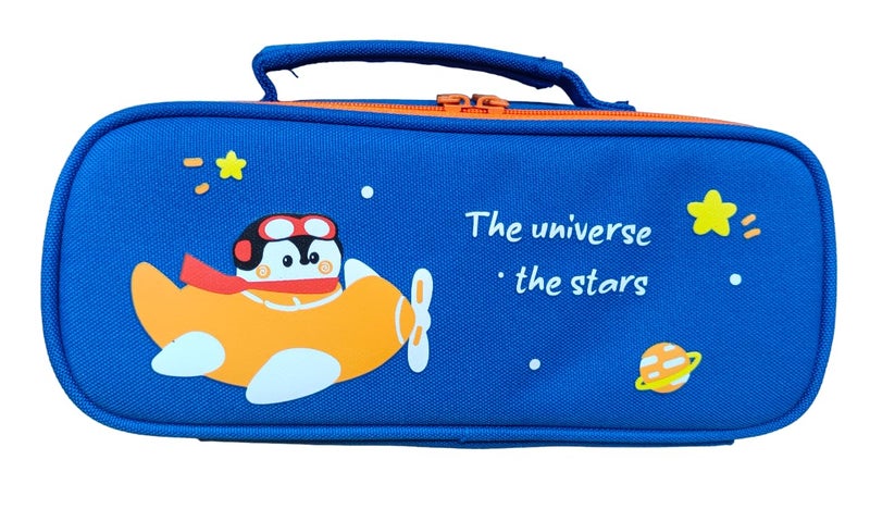 ONOTIC Pencil Case Large Capacity Pencil Bag, Side Pocket Pencil Pouch with Zipper Closure, Portable Makeup Pouch, Cute Stationery Bag for Students (The Universe The Star) - Image 1