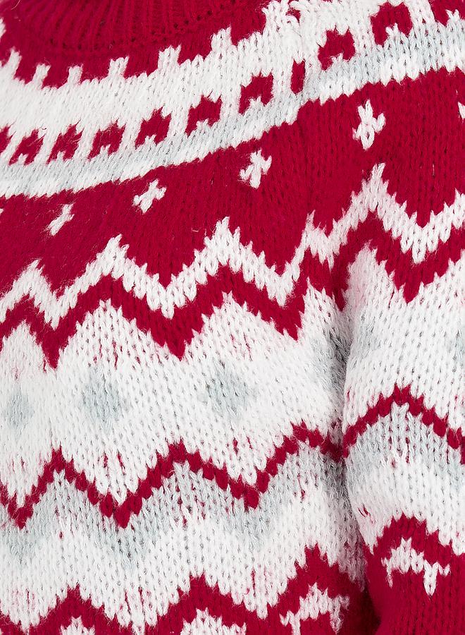 Styli Fair Isle Sweater Dress  - Image 3