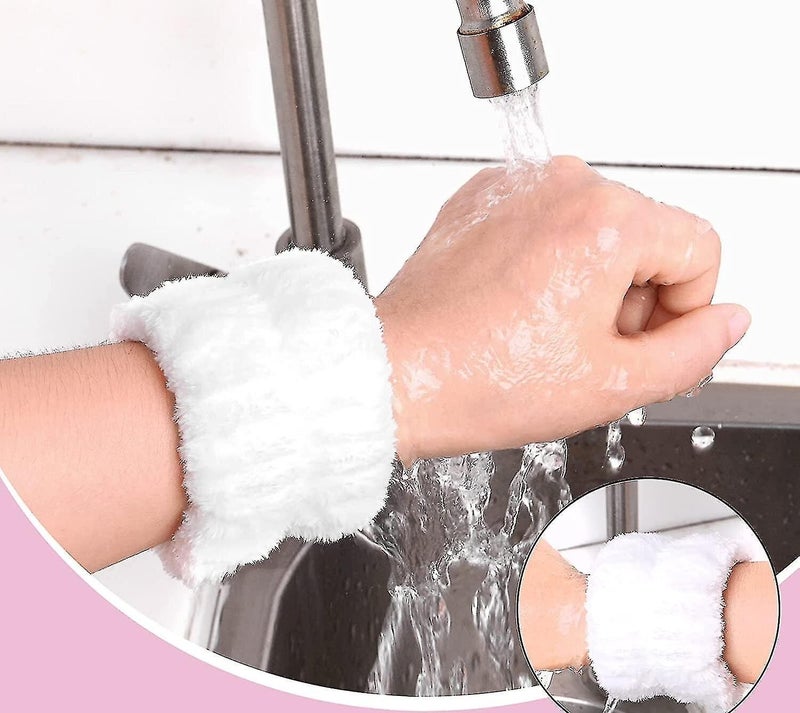 Meşeli Tekstil 2 Pieces Super Soft Towel Wrist Washing Band Sports Spa Bracelet  - Image 4