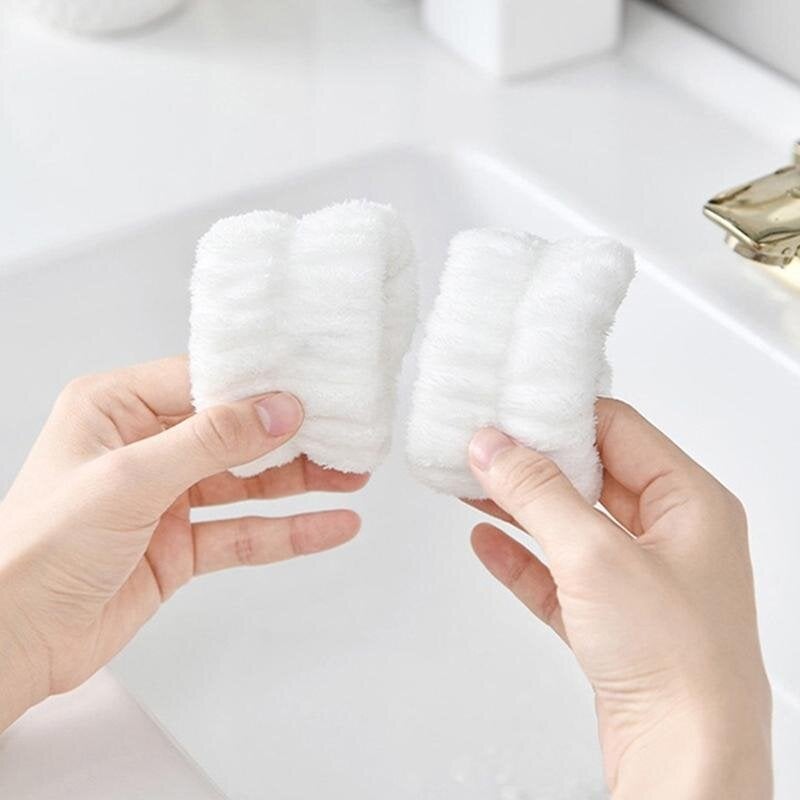 Meşeli Tekstil 2 Pieces Super Soft Towel Wrist Washing Band Sports Spa Bracelet  - Image 1