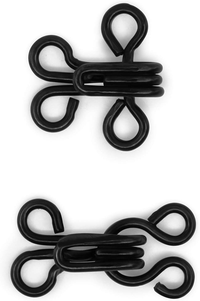 Dritz Hooks & Eyes Fasteners, Size 3, Black - 14 Sets - Image 4