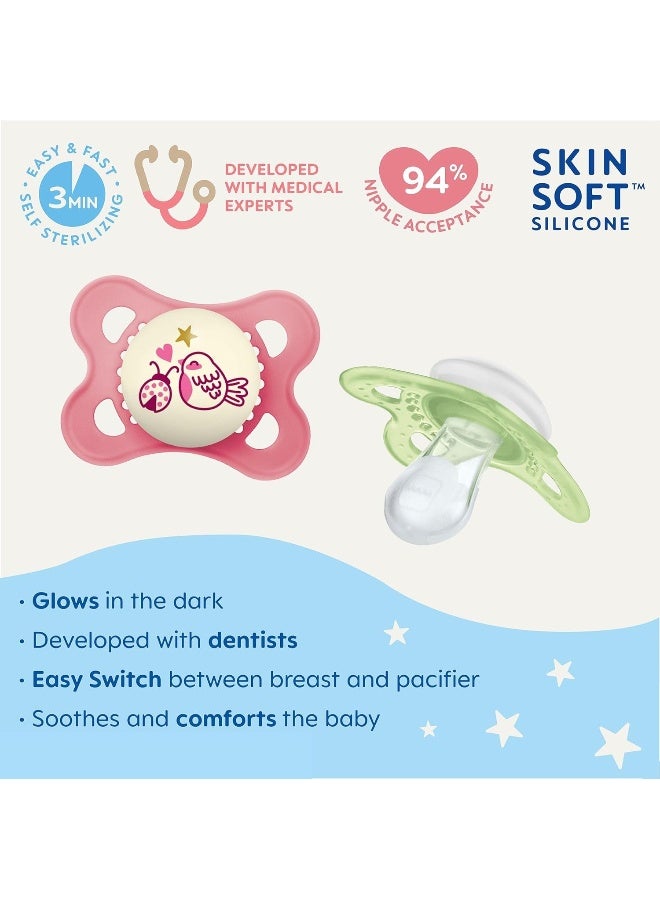 مام Original + Night 4-Pack, 0-6M, Girl - Image 2