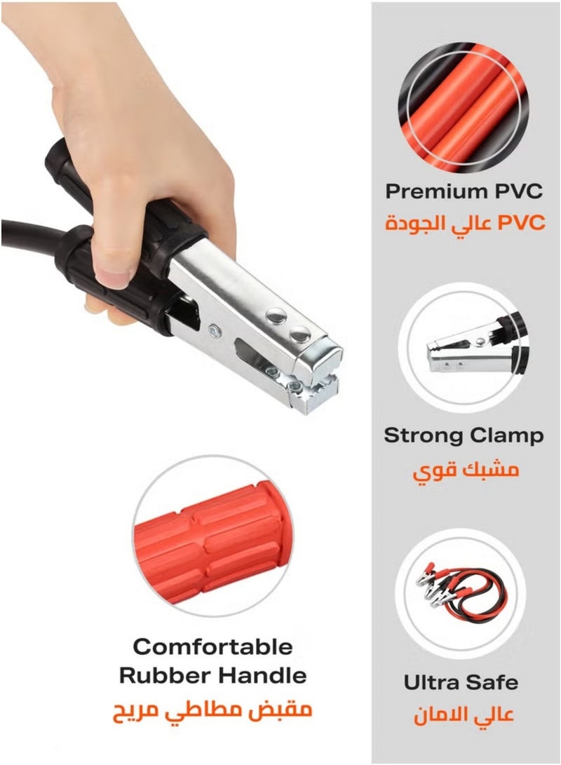 3000amp السيارات البلوز | الثقيلة الشحن الجوي البلوز كابلات السيارات | شاحنة مع حقيبة محمولة كبل بداية الطوارئ ( 5M ) - Image 3