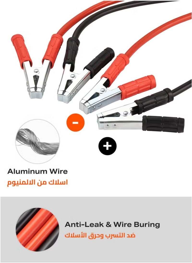 3000amp السيارات البلوز | الثقيلة الشحن الجوي البلوز كابلات السيارات | شاحنة مع حقيبة محمولة كبل بداية الطوارئ ( 5M ) - Image 4