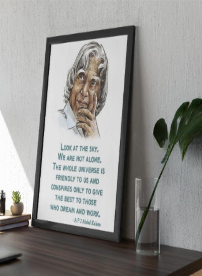 Masstone APJ Abdul Kalam Painting With Quotes in Frame | Wall Art Painting Office (14x20 Inch) | APJ Abdul Kalam Famous Motivational Quotes Framed | Inspirational Quotes for Wall Study Room - Image 5