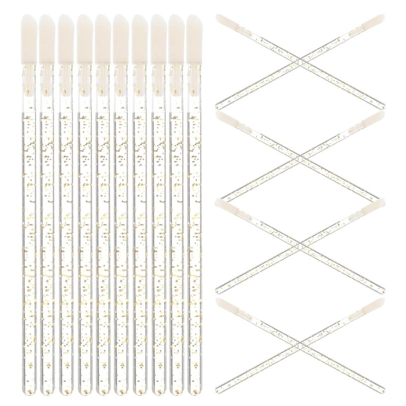 GALPADA Disposable Crystal Lip Brushes 100Pcs Disposable Lip Applicator Wands for Lipstick Hygienic Makeup Brushes for Makeup Artists and Beauty Enthusiasts - Image 1