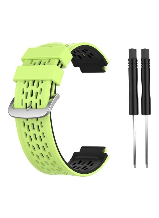 BGM Silicon Replacement Strap Watchband For Garmin Approach S2/S4 Lime Green/Black - Image 1