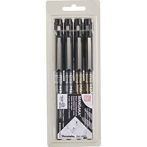 ZIG Cartoonist Mangaka Assortment Set 8/Pkg - Image 1