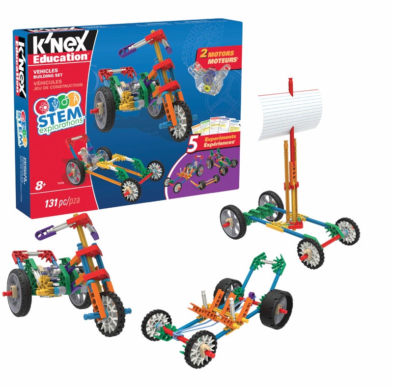 K'NEX Education - STEM Explorations: Vehicles Building Set â€š Kid Construction Play, Creative Buildingâ€š Ages 8+ - Image 1