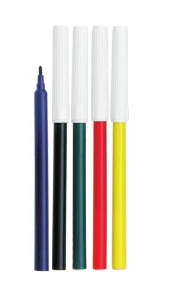 Felt-tip pens, box: 6 multi-colored felt-tip pens