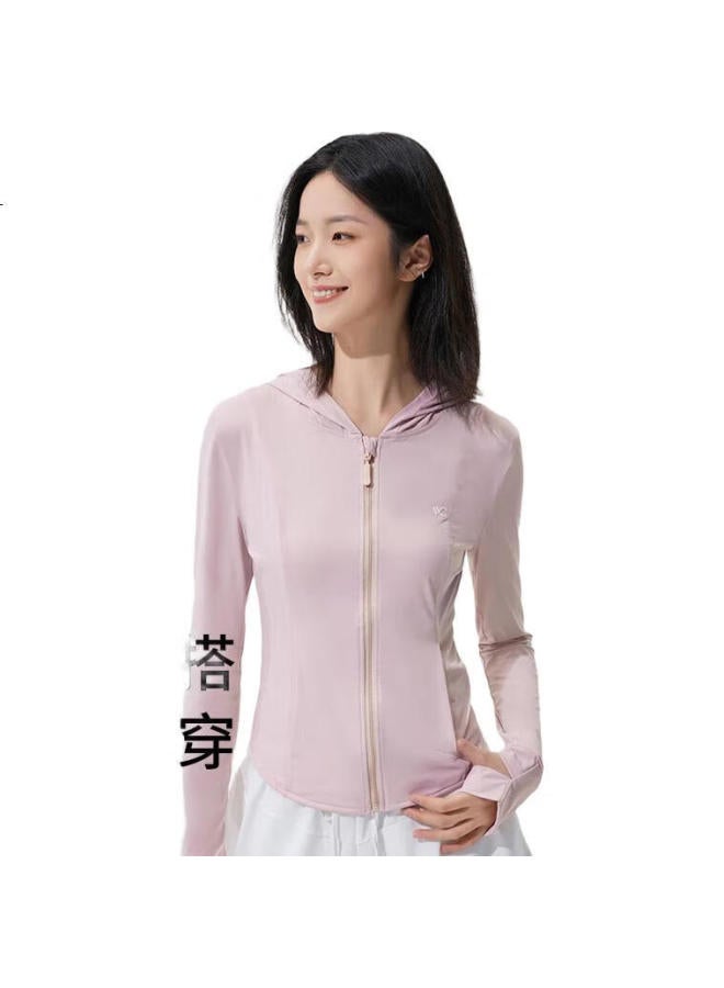 Vvc Women'S Slim Fit Ice Silk Cool Feeling Uv Protection City Lightweight Outdoor Jacket Ice Mist Pink M - Image 1