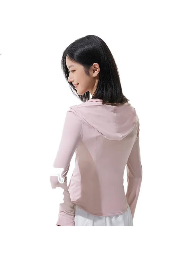 Vvc Women'S Slim Fit Ice Silk Cool Feeling Uv Protection City Lightweight Outdoor Jacket Ice Mist Pink M - Image 3