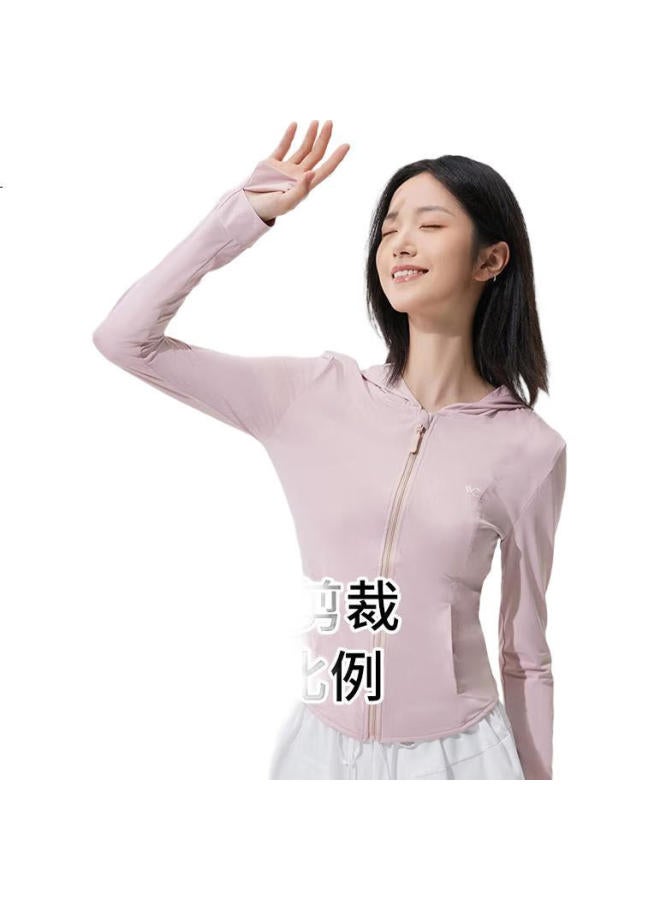 Vvc Women'S Slim Fit Ice Silk Cool Feeling Uv Protection City Lightweight Outdoor Jacket Ice Mist Pink M - Image 2