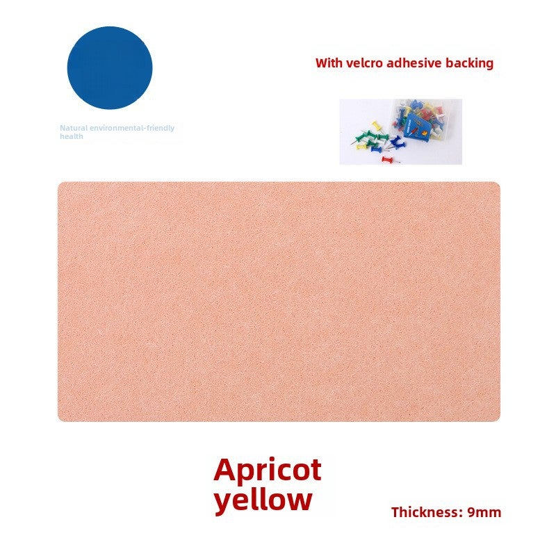 Colorful Felt Board Wall Stickers for Kindergarten Apricot yellow 