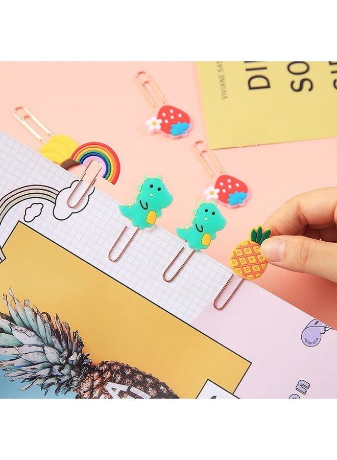 ايلان 36 قطعة من مشابك الورق المصنوعة من السيليكون وموزع العلامات المرجعية ومشبك المذكرات للأطفال والمدرسة والمعلم ولوازم المكتب والطلاب. - Image 3