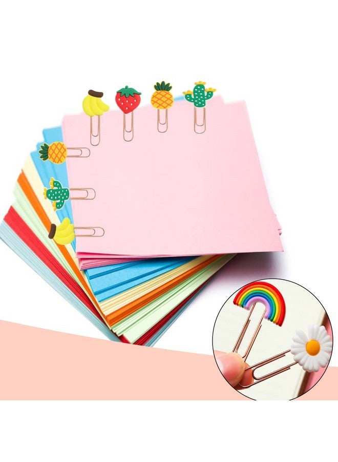 ايلان 36 قطعة من مشابك الورق المصنوعة من السيليكون وموزع العلامات المرجعية ومشبك المذكرات للأطفال والمدرسة والمعلم ولوازم المكتب والطلاب. - Image 4