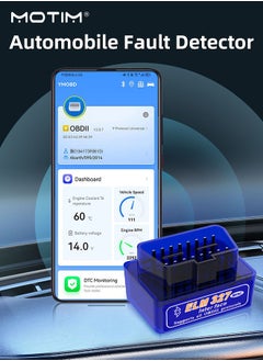 Motim elm327 Mini Enhanced Version Bluetooth v1.5 OBDII OBD2 Car Scanner, Car Fault Detector, Auto Diagnostic Tool for iPhone, Android & Windows  - Image 4