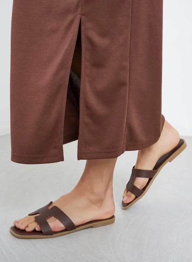 ستايلي صندل فلات سادة