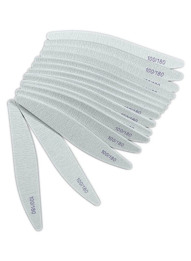 Sanluba Sanluba Acrylic Nail Files 15Pcs Sanluba Professional Manicure Tool For Gel Nails Rough 100180 Grit Course Emery Boards Curved Nail Files For Natural Nailtoenail - Image 1