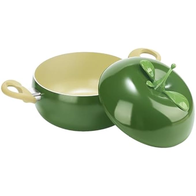 ريحني قدر صلصة مع غطاء، قدر على شكل خضراوات وفاكهة، قدر طماطم مع غطاء، مناسب للطهي على موقد الحث، حساء الحليب، قلي السباغيتي، طهي على نار هادئة، موقد مطبخ - Image 1