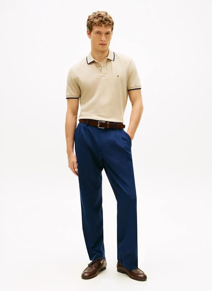 TOMMY HILFIGER  Regular Fit Tipped Pique Polo Shirt for Men | Best Price UAE