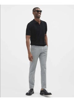 Cool Tarz Cool Style Men's Vertical Stripe 3 Button Polo Collar Short Sleeve Knitwear  - Image 2