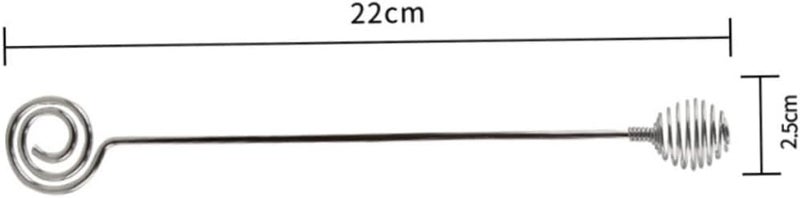 DECHOUS 2pcs Stainless Steel Drink Mixer Stirring Stick Long Handle Stirrer for Wisk - Image 2