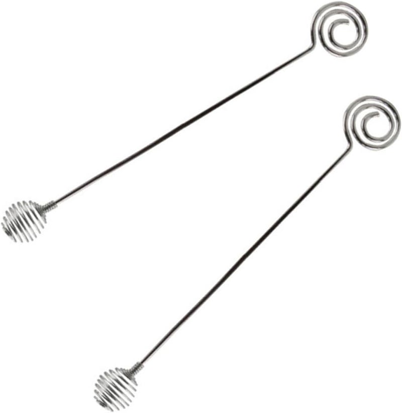 DECHOUS 2pcs Stainless Steel Drink Mixer Stirring Stick Long Handle Stirrer for Wisk - Image 1