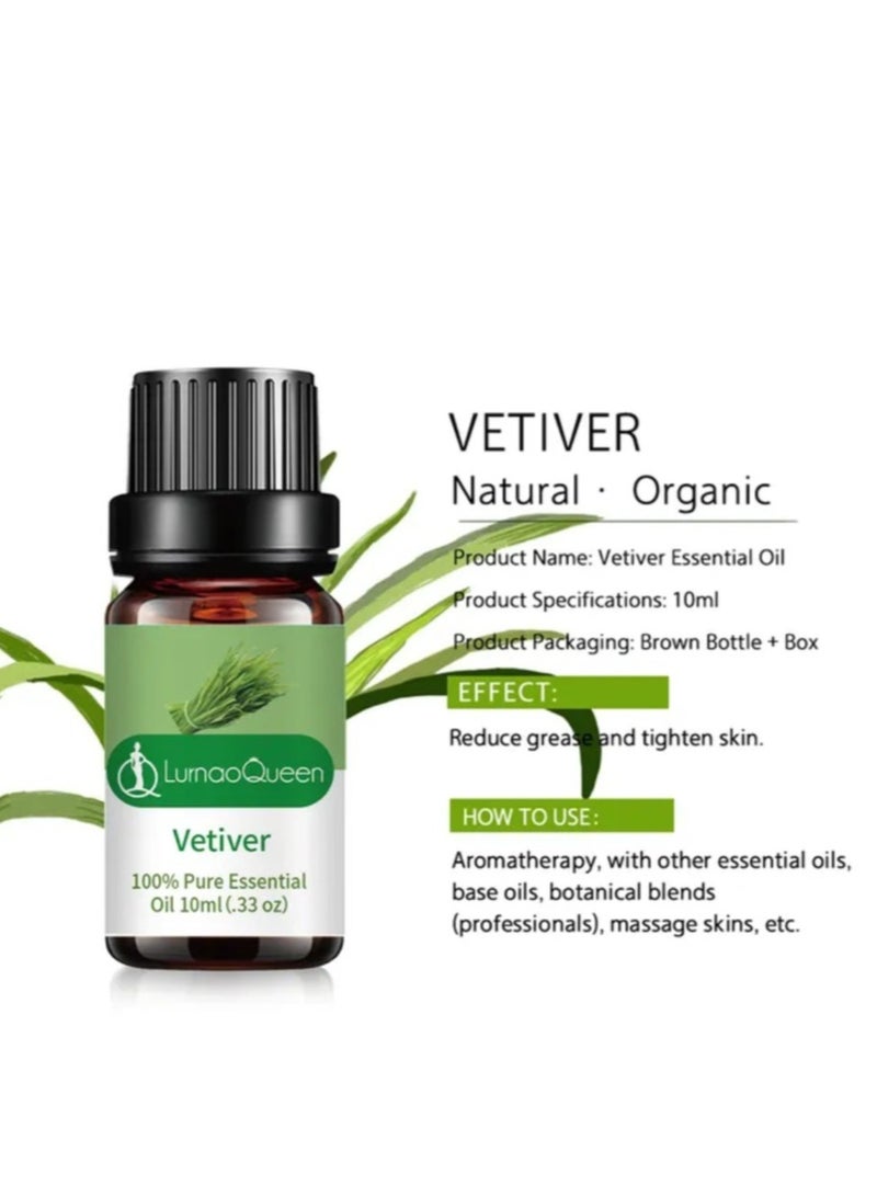 LurnaoQueen Pure Vetiver Essential Oil 10 ML  - Image 2