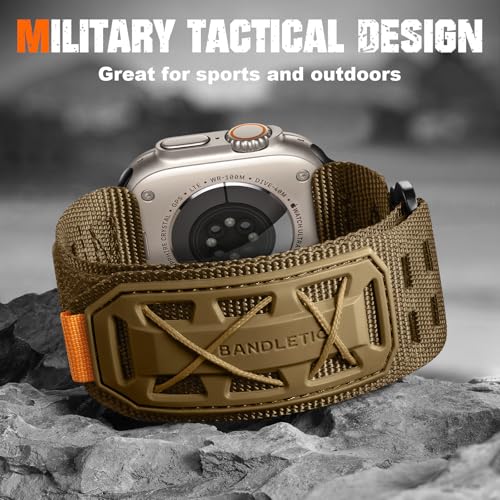 Bandletic Compatible with Apple Watch Ultra Band Men Women Wide Tactical Military Nylon Rugged Soft Sport Strap for iWatch 49mmUltra 32146mm111045mm98744mmSE3SE2SE65442mm321 - Image 3