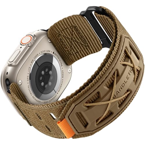Bandletic Compatible with Apple Watch Ultra Band Men Women Wide Tactical Military Nylon Rugged Soft Sport Strap for iWatch 49mmUltra 32146mm111045mm98744mmSE3SE2SE65442mm321 - Image 1