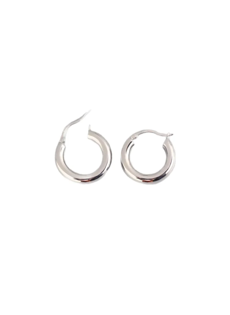 Earrings gold round