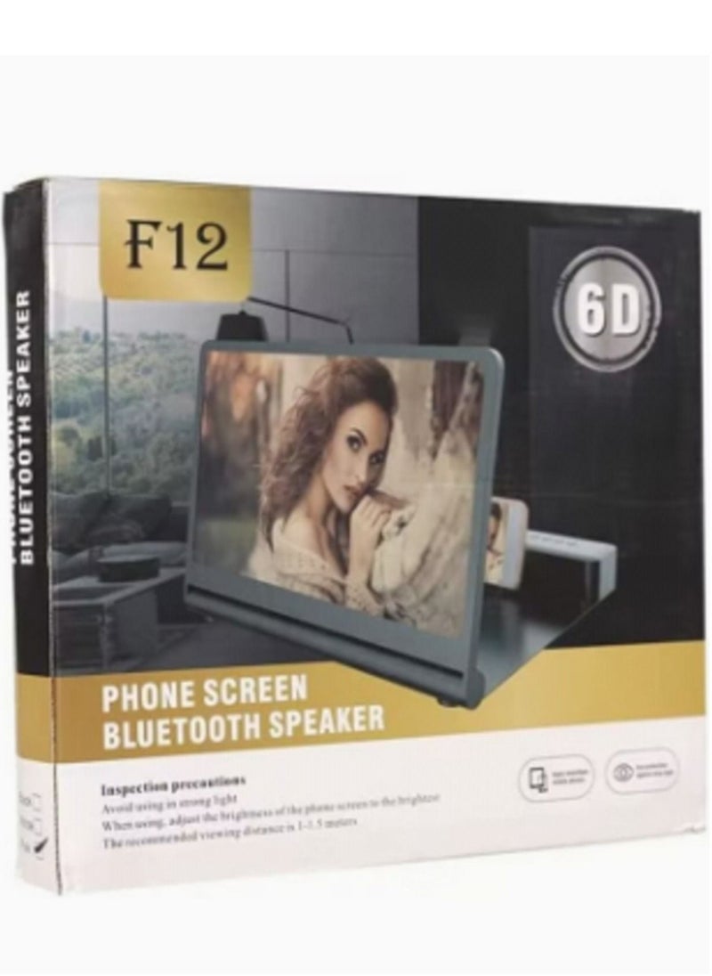 Generic - F12 Phone Screen magnifier with Bluetooth speaker - Image 1