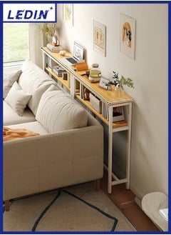 LEDIN Modern Narrow Console Table Behind Sofa  - Image 1