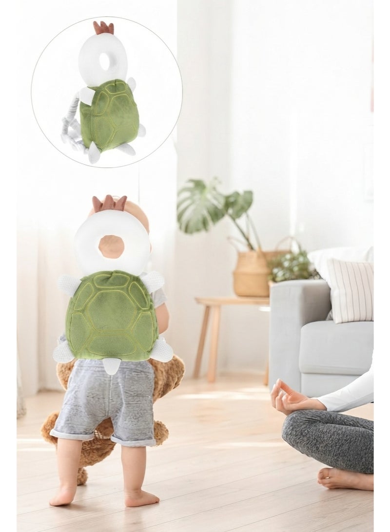 BLOOMING TIME Cute Turtle Baby Walking Headguard Pillow, Anti-Fall Breathable Head Protection Pad, Baby Safety Products, Crawling Aid - Image 2