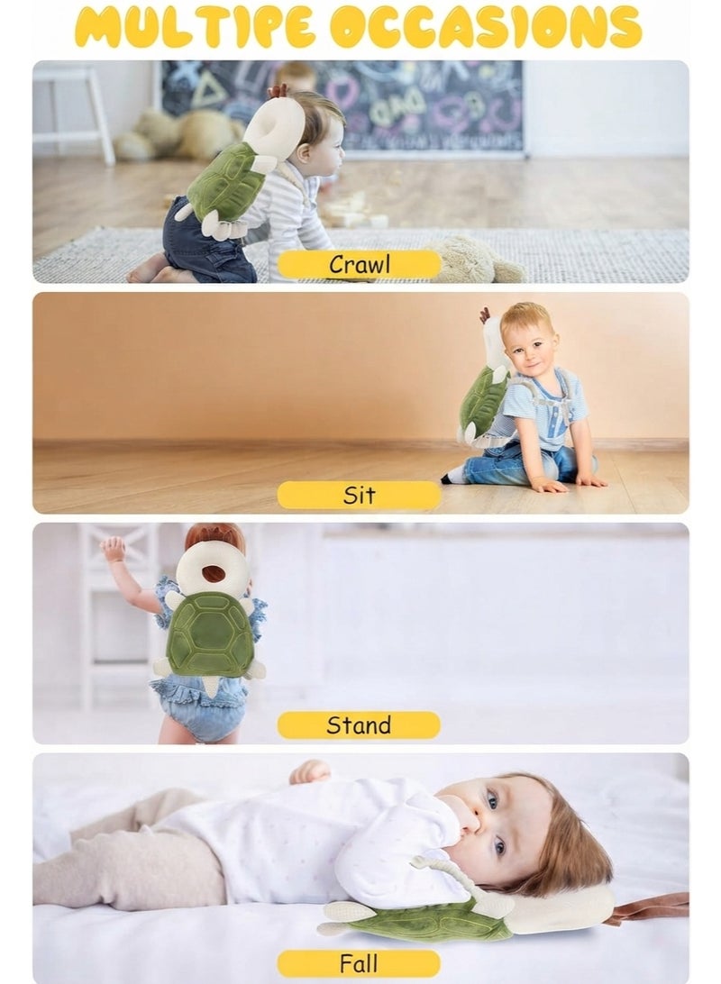 BLOOMING TIME Cute Turtle Baby Walking Headguard Pillow, Anti-Fall Breathable Head Protection Pad, Baby Safety Products, Crawling Aid - Image 4