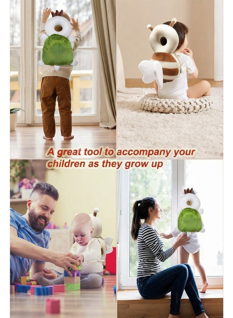 BLOOMING TIME Cute Turtle Baby Walking Headguard Pillow, Anti-Fall Breathable Head Protection Pad, Baby Safety Products, Crawling Aid - Image 3