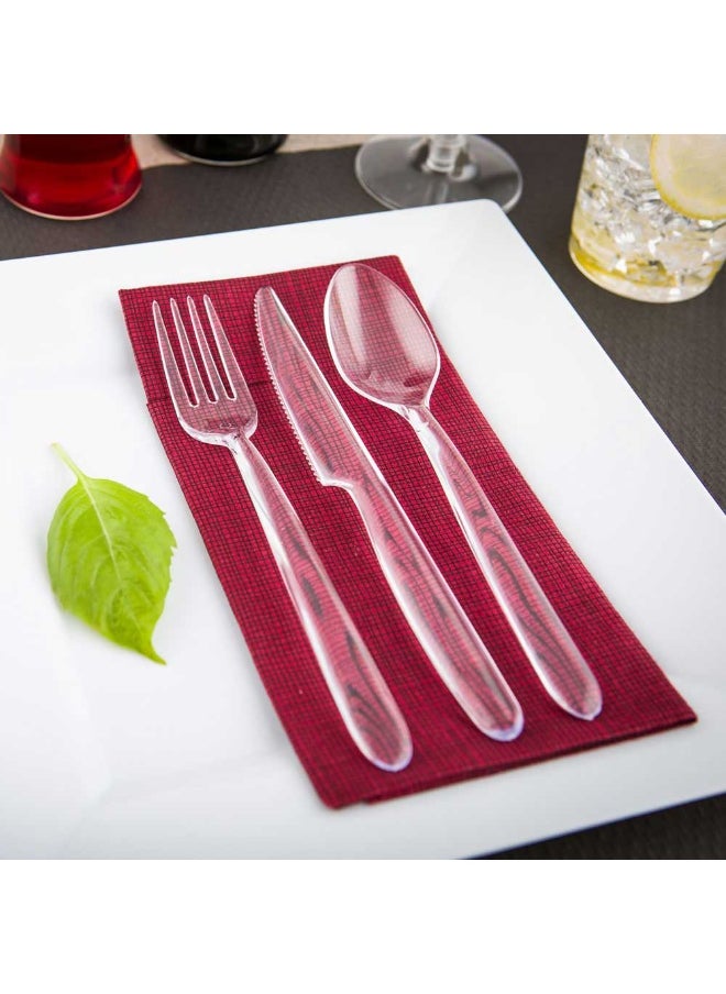 Restaurantware Moderna 7.3 Inch Disposable Spoons, 250 Recyclable Clear Plastic Cutlery - Crack-Resistant, For All Types Of Meals, Clear Plastic Plastic Spoons,  - Image 3