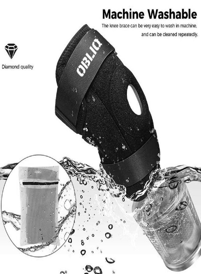 obliq Hinged Knee Braces for Men/Women with Lateral Support Dual Stabilizers - Fits Upto 20 Inches - Image 4