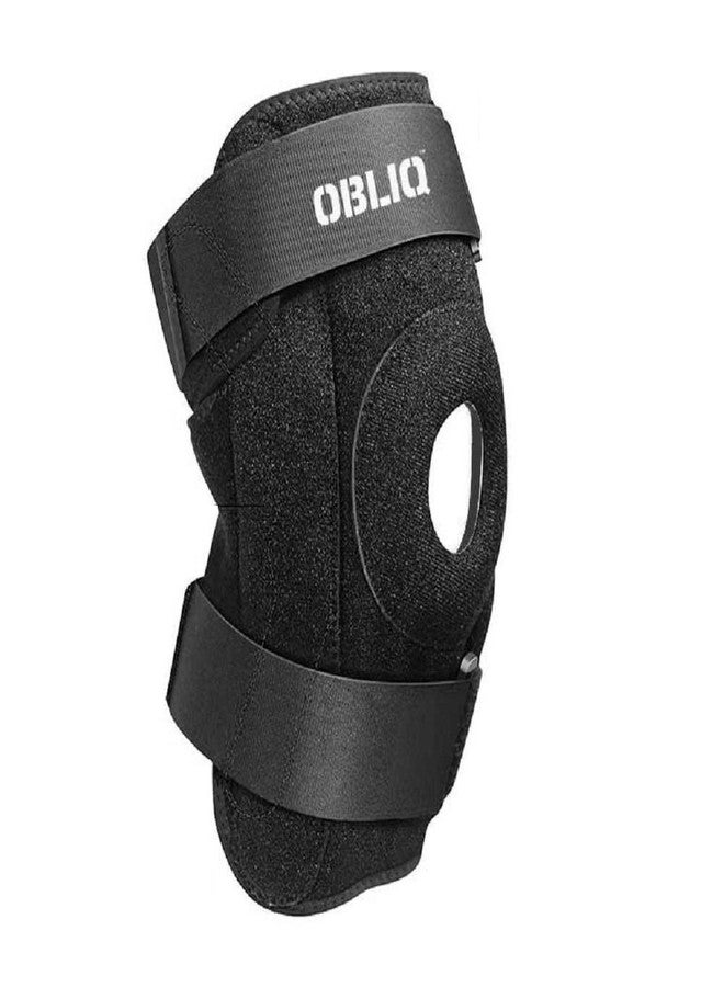 obliq Hinged Knee Braces for Men/Women with Lateral Support Dual Stabilizers - Fits Upto 20 Inches - Image 1