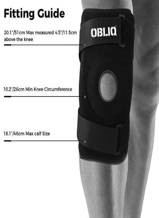 obliq Hinged Knee Braces for Men/Women with Lateral Support Dual Stabilizers - Fits Upto 20 Inches - Image 5