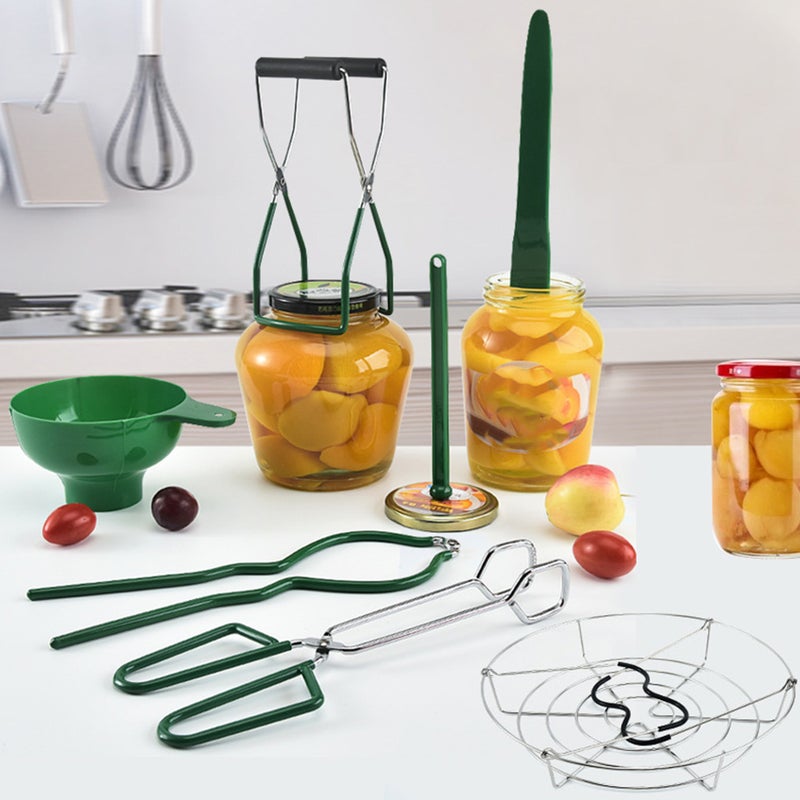1 of Canning Tools Kit Jar Lid Lifter Lid Lifter Kitchen Canning Tool Measuring Ruler - Image 1