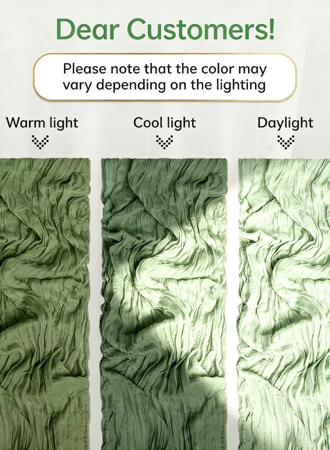 Optico Table Runner, 90 x 400cm Cheesecloth Table Runner 13ft Long Runner Romantic Green Table Decor Rustic Sheer Runner for Baby Bridal Shower Wedding Holiday Party Table Decoration - Image 4