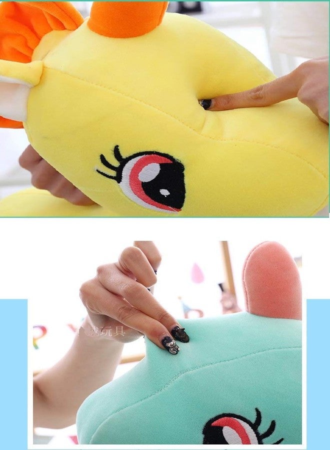 Kekezip Unicorn Plush Toy for Kids– Soft Stuffed Marine Animal for Kids & Toddlers – Huggable Cuddle Buddy & Nursery Decor (25 CM, Yellow) - Image 5