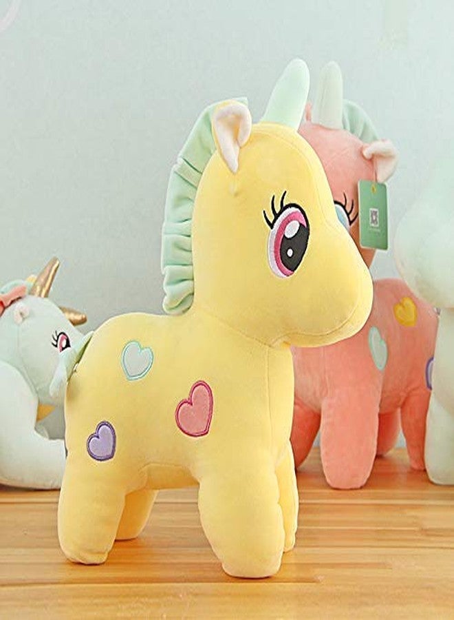 Kekezip Unicorn Plush Toy for Kids– Soft Stuffed Marine Animal for Kids & Toddlers – Huggable Cuddle Buddy & Nursery Decor (25 CM, Yellow) - Image 2