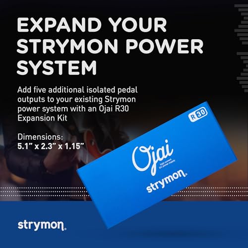 Strymon Ojai R30 High Current Guitar Pedal Power Supply Expansion Kit for 9V, 12V and 18V Effects Pedals, Five Outputs Provide 500mA of Current Each - Image 2