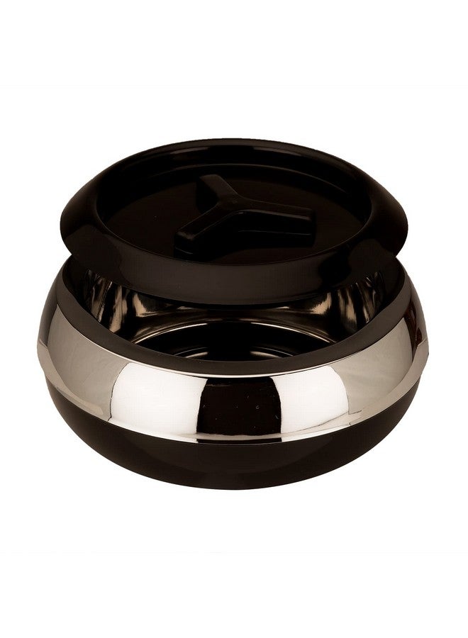 JAYPEE JAYPEE Palazio 800 Ultra Inner Stainless Steel Casserole |Pu Insulated Lockable Lid Food Grade Rustproof Hotbox for Kitchen |Hot Pot for Rice |Stackable |Ideal for Gifting | Capacity 800 ml, Black - Image 3