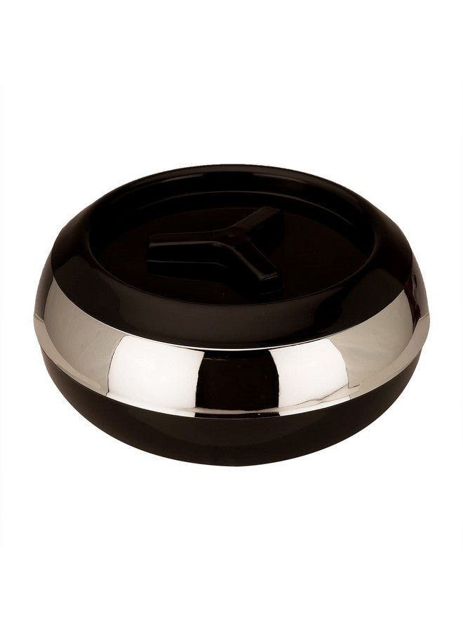 JAYPEE JAYPEE Palazio 800 Ultra Inner Stainless Steel Casserole |Pu Insulated Lockable Lid Food Grade Rustproof Hotbox for Kitchen |Hot Pot for Rice |Stackable |Ideal for Gifting | Capacity 800 ml, Black - Image 1