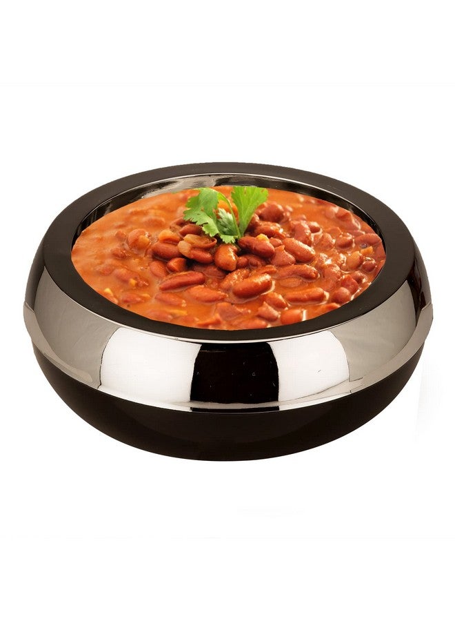 JAYPEE JAYPEE Palazio 800 Ultra Inner Stainless Steel Casserole |Pu Insulated Lockable Lid Food Grade Rustproof Hotbox for Kitchen |Hot Pot for Rice |Stackable |Ideal for Gifting | Capacity 800 ml, Black - Image 2