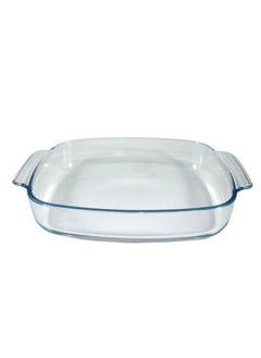 Homemaker Premium Turkish-Designed Deep Curve Rectangular Glass Baking Dish – 2.9L Capacity, 33.9x22cm, 6.4cm Height – Clear & Elegant Bakeware  - Image 1